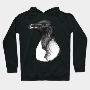 Razorbill (Alca torda) - black Hoodie